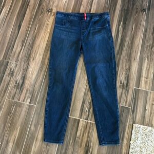 SPANX dark wash jeggings size large